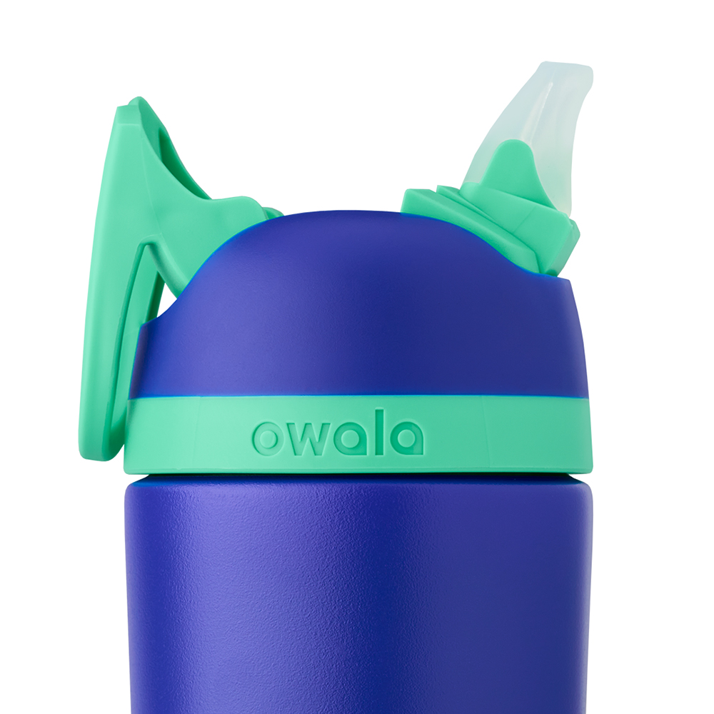 Blue + Teal Owala Kids' Stainless Steel Flip Size 14oz | LM86-E8BV