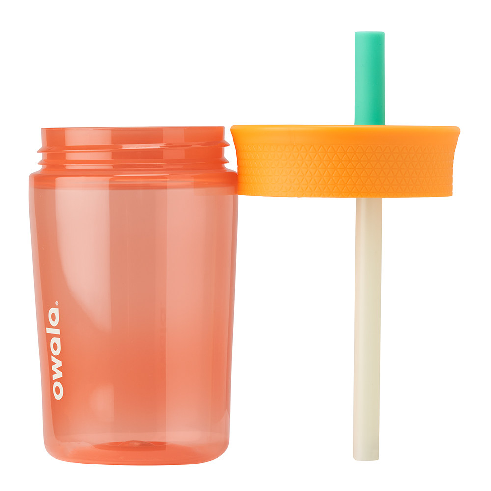 Just Peachy Owala Kids' Tumbler Material Plastic Size 15oz | VZ57-F5SZ