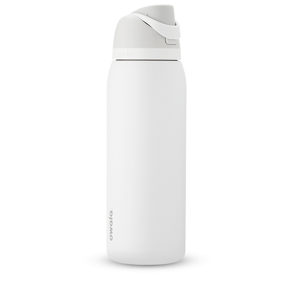 Shy Marshmallow Owala FreeSip Material Stainless Steel Size 40 oz Water Bottle | KE82-R0HH