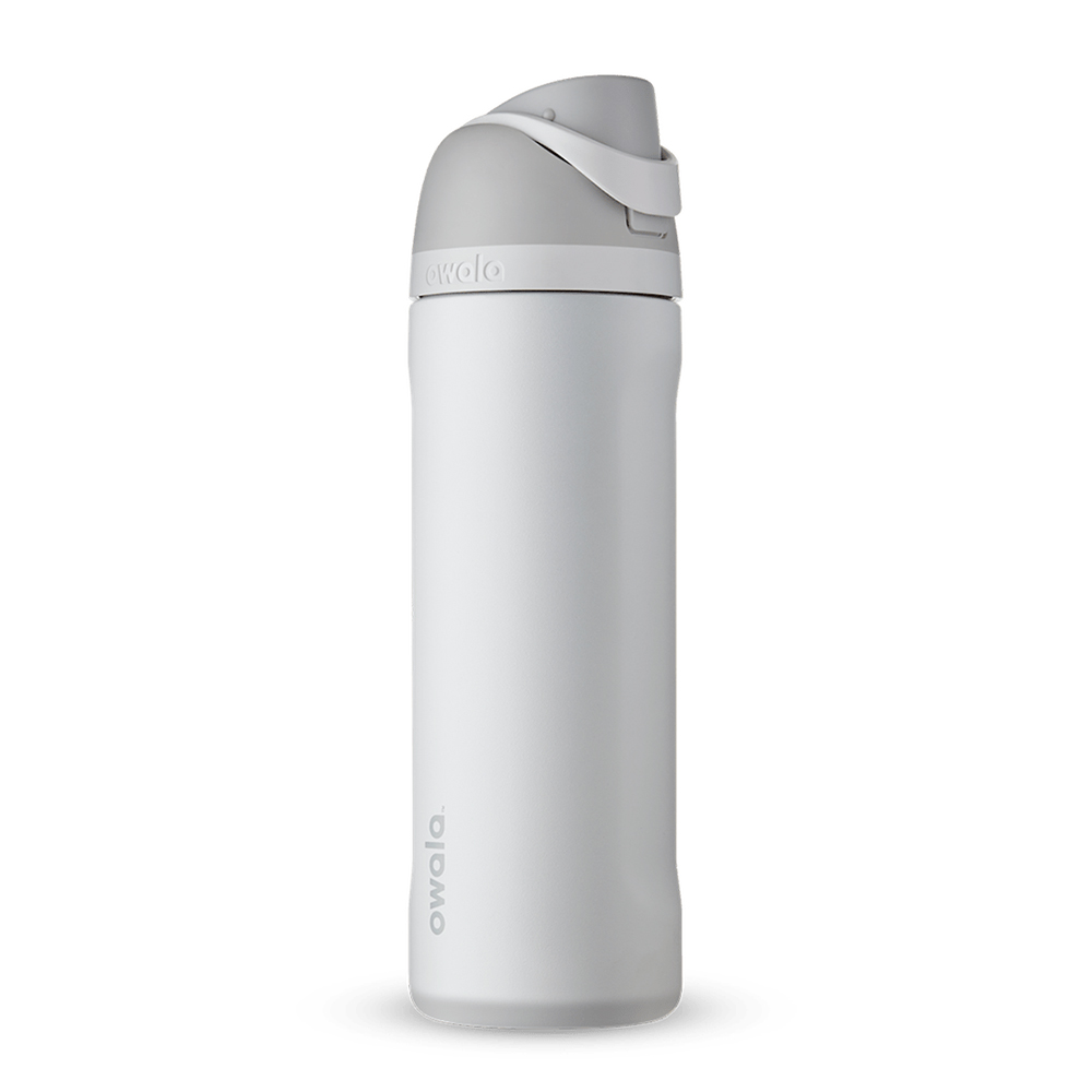 Shy Marshmallow Owala FreeSip Material Stainless Steel Size 24 oz Water Bottle | TR65-U2ZR